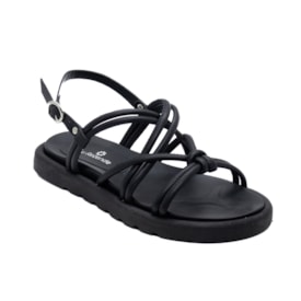 Sandália Flatform Baixa Lu Rezende Feminino Preto