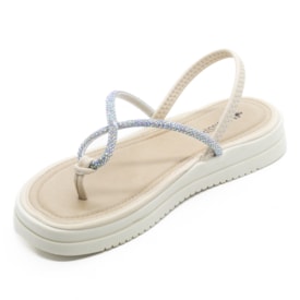 Sandália Flatform Baixa Mississipi Feminina Baunilha