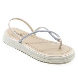 Sandália Flatform Baixa Mississipi Feminina Baunilha