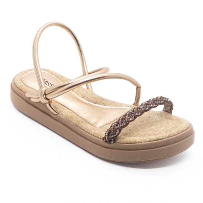 Sandália Flatform Baixa Mississipi Feminina Bronze