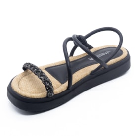 Sandália Flatform Baixa Mississipi Feminina Preto