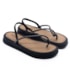 Sandália Flatform Baixa Mississipi Feminina Preto