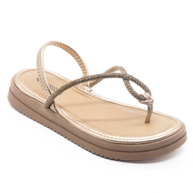 Sandália Flatform Baixa Mississipi Feminina Rose