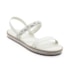 Sandalia Flatform Baixa Moleca Feminina Branco Off
