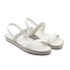 Sandalia Flatform Baixa Moleca Feminina Branco Off