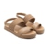 Sandalia Flatform Baixa Moleca Feminina Nude