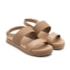 Sandalia Flatform Baixa Moleca Feminina Nude