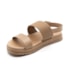 Sandalia Flatform Baixa Moleca Feminina Nude