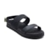 Sandalia Flatform Baixa Moleca Feminina Preto