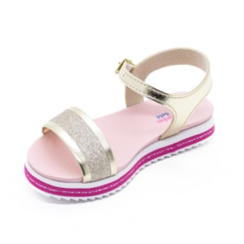 Sandalia Flatform Baixa Molekinha Infantil Feminina Dourado Sandalia Flatform Baixa Molekinha Infantil Feminina Dourado