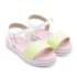 Sandalia Flatform Baixa Molekinha Infantil Feminino Menta