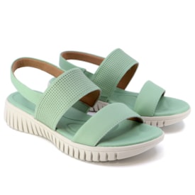Sandália Flatform Baixa Usaflex Feminina Aqua