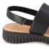 Sandália Flatform Baixa Usaflex Feminina Preto