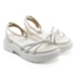 Sandália Flatform Baixo Vizzano Feminino Branco Off
