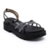Sandália Flatform Baixo Vizzano Feminino Preto