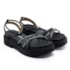 Sandália Flatform Baixo Vizzano Feminino Preto