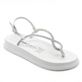 Sandalia Flatform Dakota Feminino White