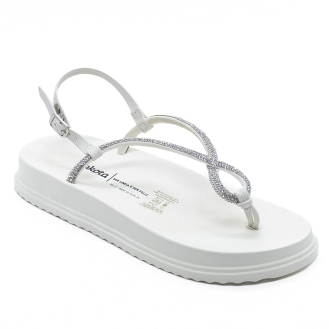 Sandalia Flatform Dakota Feminino White