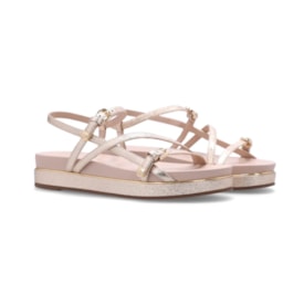 Sandalia Flatform Luz Da Lua Feminina Venus Ouro