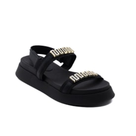 Sandalia Flatform Media Lu Rezende-Feminina Preto