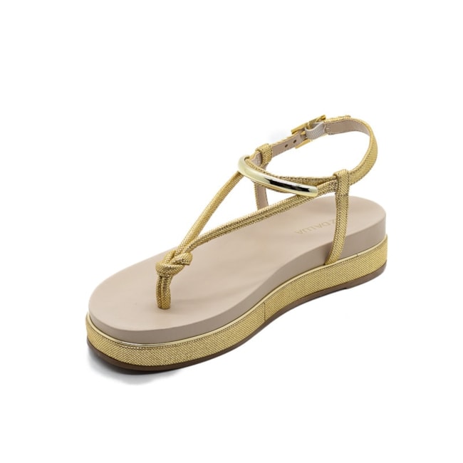 Sandalia Flatform Media Luz Da Lua Feminino Linea