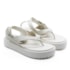 Sandália Flatform Media Moleca Feminino Branco Off