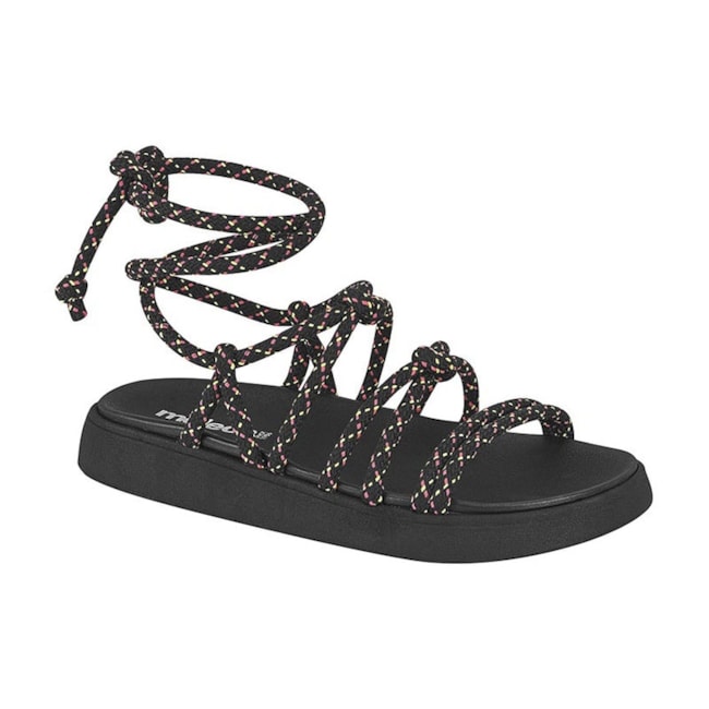 Sandália Flatform Moleca Feminina Preto
