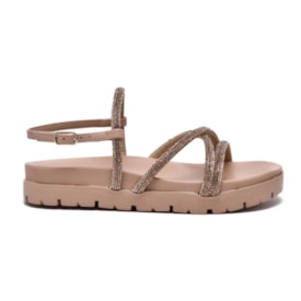Sandália Flatform Via Marte Feminino Macadamia