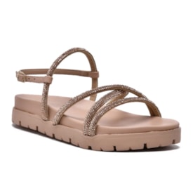 Sandália Flatform Via Marte Feminino Macadamia