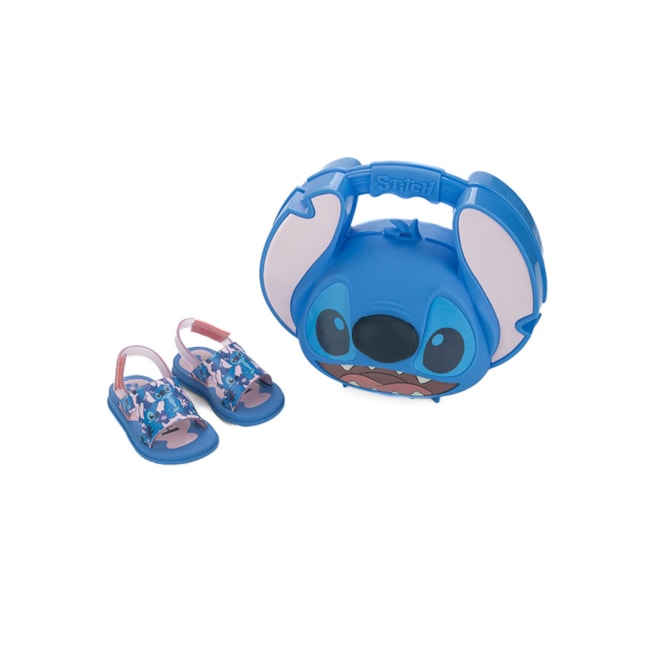 Sandália Grandene Stich Feminino Infantil Azul