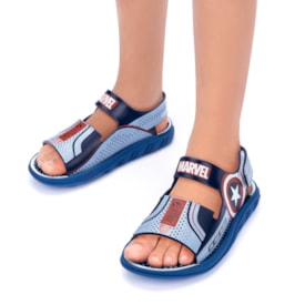 Sandalia Grendene Kids Avengers Masculino Azul Sandalia Grendene Kids Avengers Masculino Azul