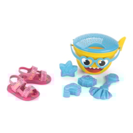 Sandalia Grendene Kids Baby Shark Unissex Rosa Sandalia Grendene Kids Baby Shark Unissex Rosa