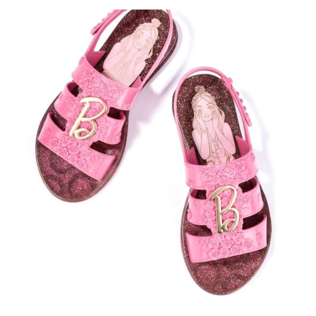 Sandalia Grendene Kids Barbie Com Spa Infantil Feminina Rosa