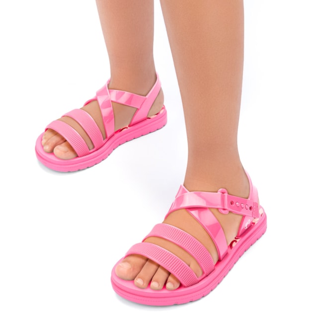 Sandália Grendene Kids Barbie Feminina Rosa