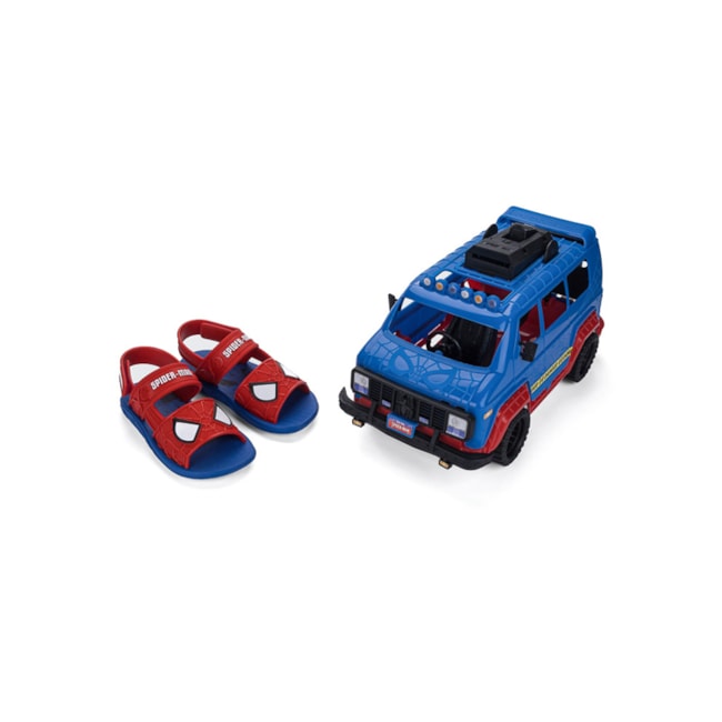 Sandália Homem Aranha Grendene Masculino Infantil Azul