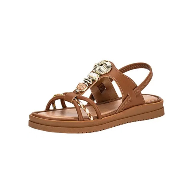 Sandália Mississipi Feminina Bertini Caramelo