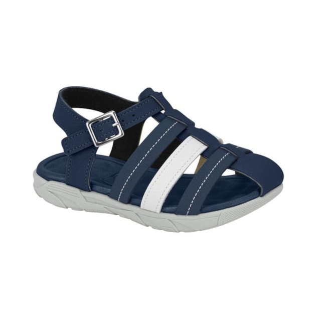 Sandalia Papete Molekinho Infantil Masculina Bege