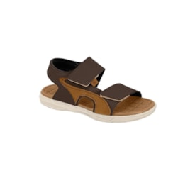 Sandália Papete Molekinho Infantil Masculino Cafe