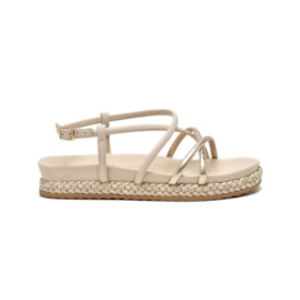 Sandalia Papete Via Marte Feminina Gold