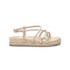 Sandalia Papete Via Marte Feminina Gold