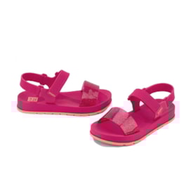 Sandalia Papete Zaxy Way Feminina Rosa Choque