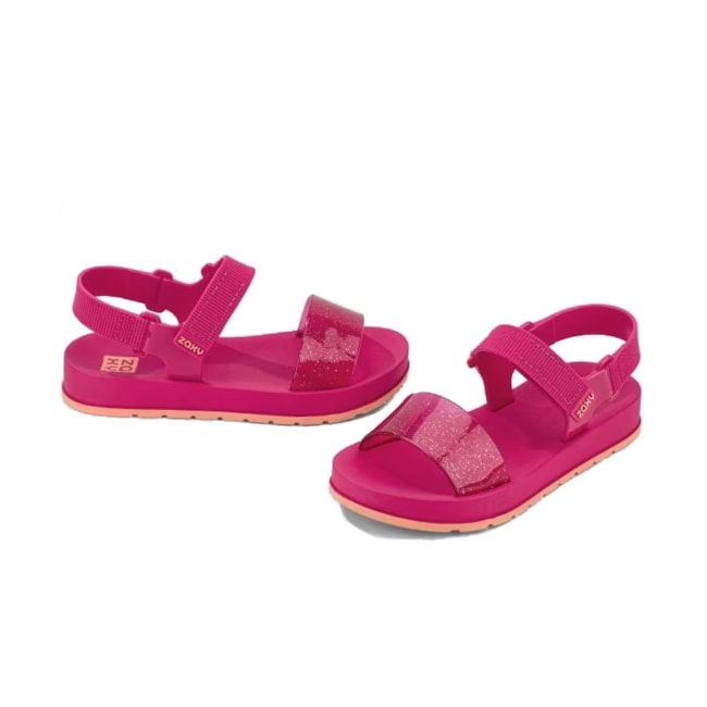 Sandalia Papete Zaxy Way Feminina Rosa Choque