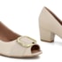 Sandalia Peep Toe Usaflex Feminino Vanilla