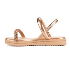 Sandalia Pink Cats Infantil Flatform Feminina Ouro Velho