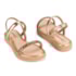 Sandalia Pink Cats Infantil Flatform Feminina Ouro Velho