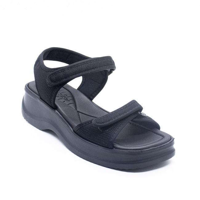 Sandalia Plataforma Azaleia Papete Feminino Preto