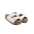 Sandalia Plataforma Moleca Birken Feminina Branco Off