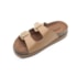 Sandália Plataforma Moleca Birken Feminina Camel