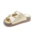Sandalia Plataforma Moleca Birken Feminina Dourado