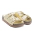 Sandalia Plataforma Moleca Birken Feminina Dourado